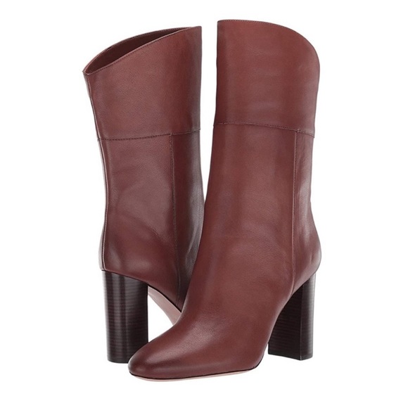 J. Crew Shoes - J. Crew Leather Mid-Calf Stacked Anya Boot